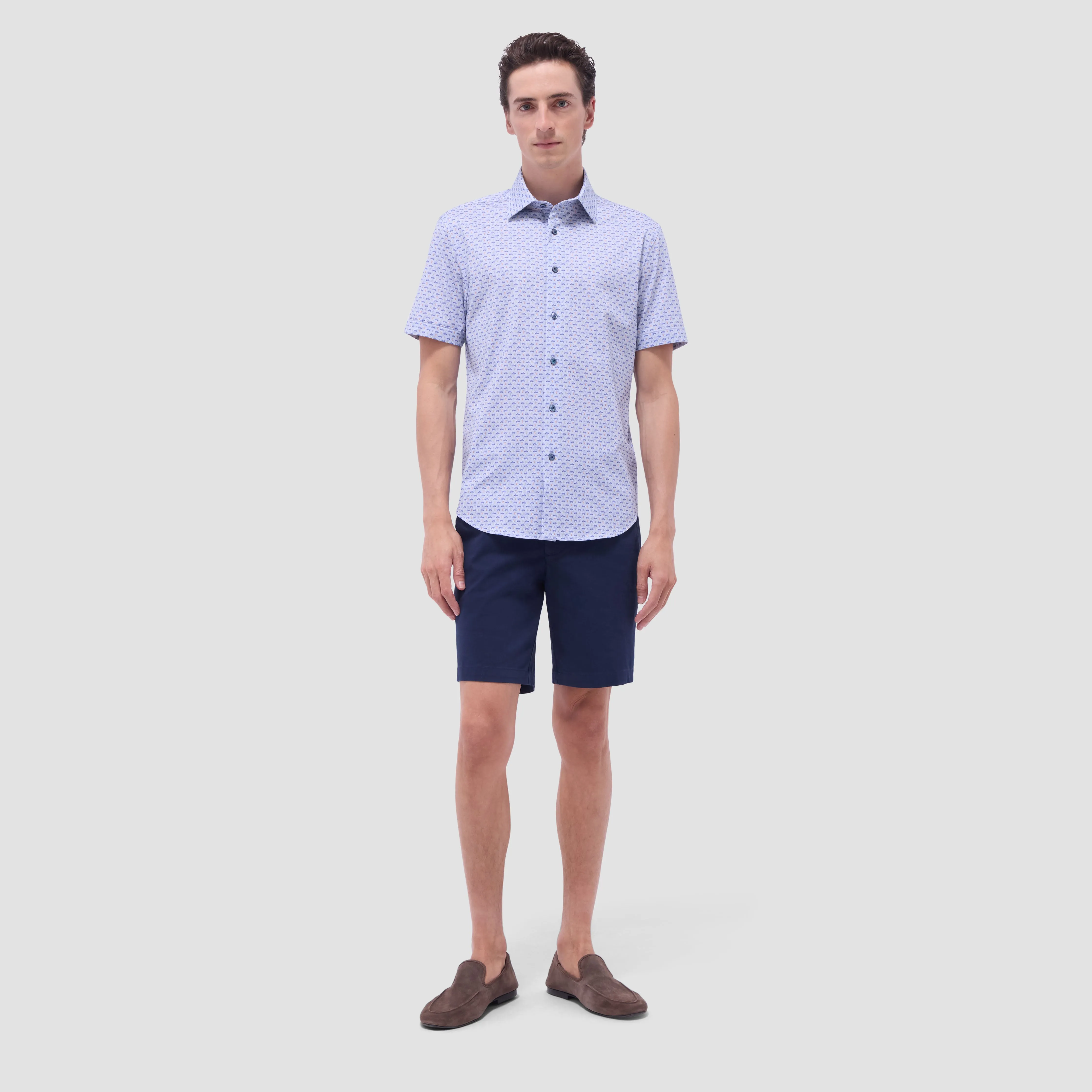 Miles Motorcycle OoohCotton Short-Sleeve Shirt
