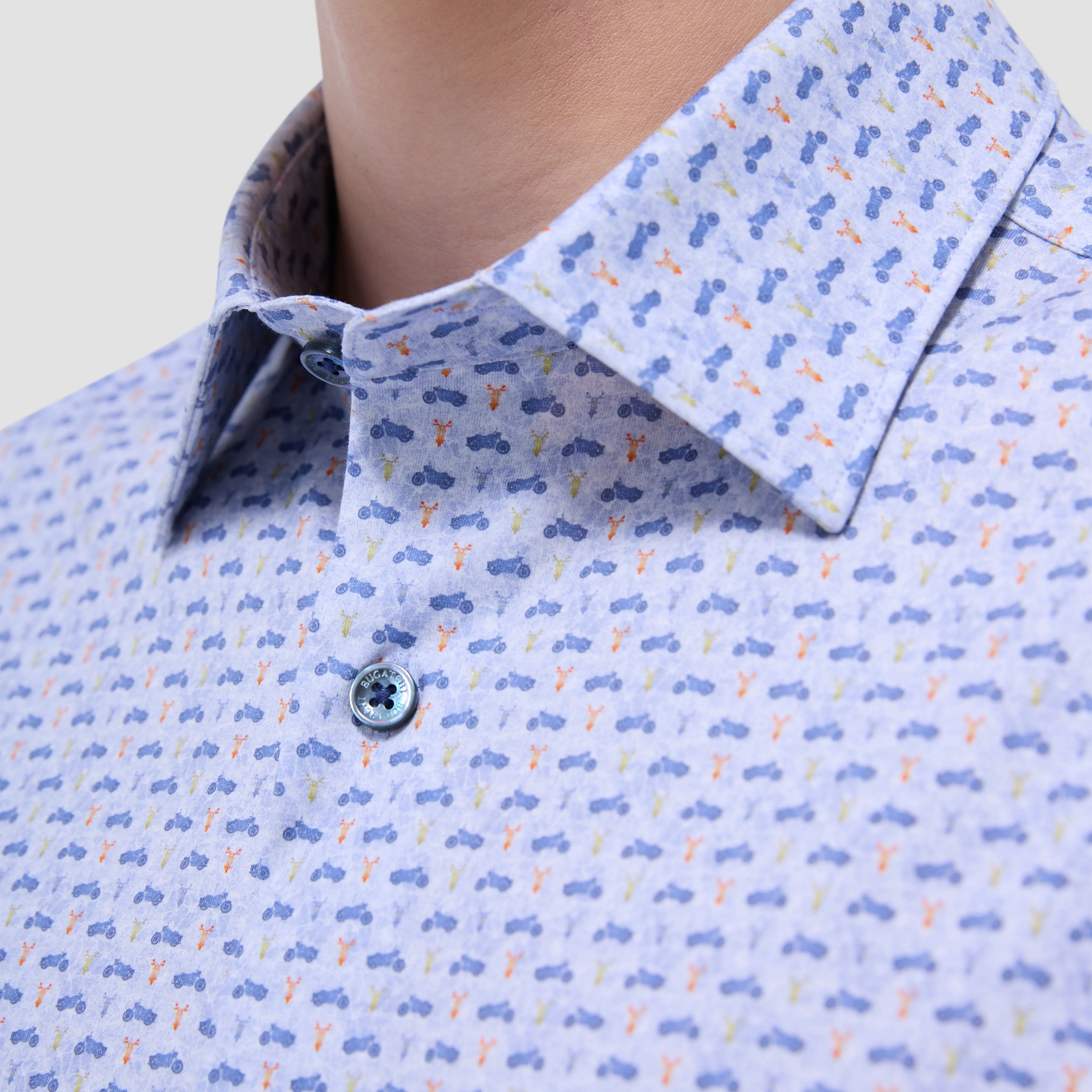 Miles Motorcycle OoohCotton Short-Sleeve Shirt
