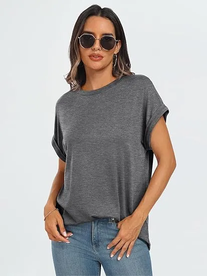 MODARANI Women Tops Casual Basic T Shirts