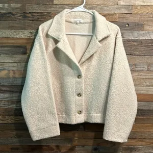Mododoc Long Sleeve 3 Button Boucle Cardigan Jacket Women’s Size Small