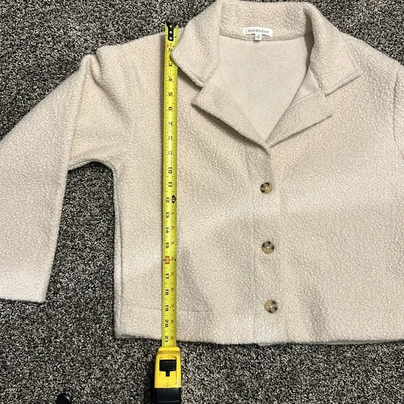 Mododoc Long Sleeve 3 Button Boucle Cardigan Jacket Women’s Size Small