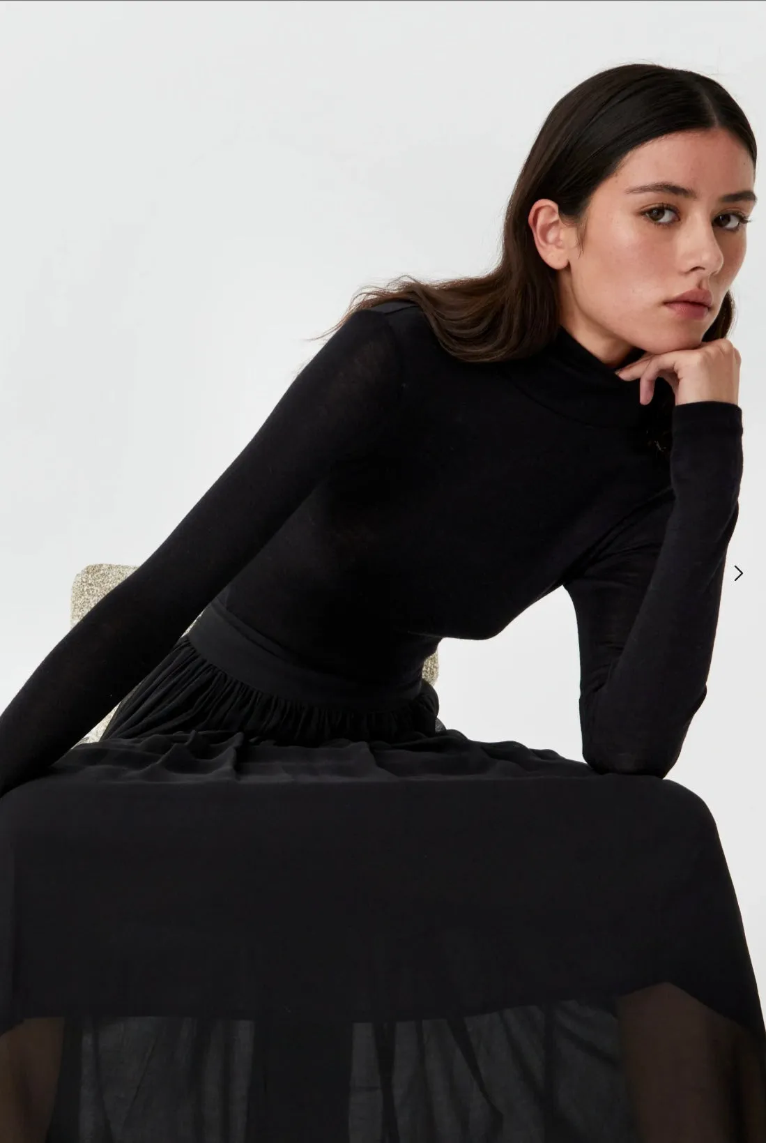 Morrison II MERINO HIGH Neck - black