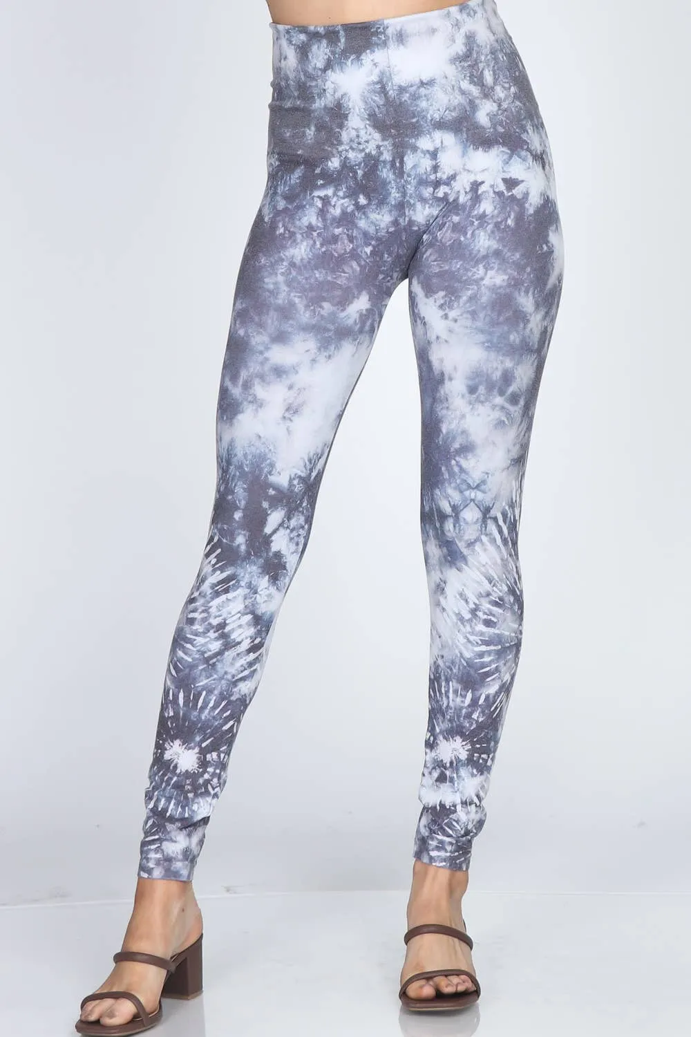 Multi-Layered Tie-Dye Printed Legging