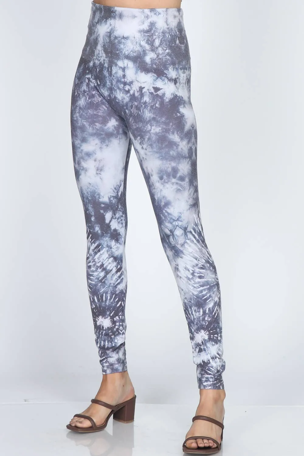 Multi-Layered Tie-Dye Printed Legging