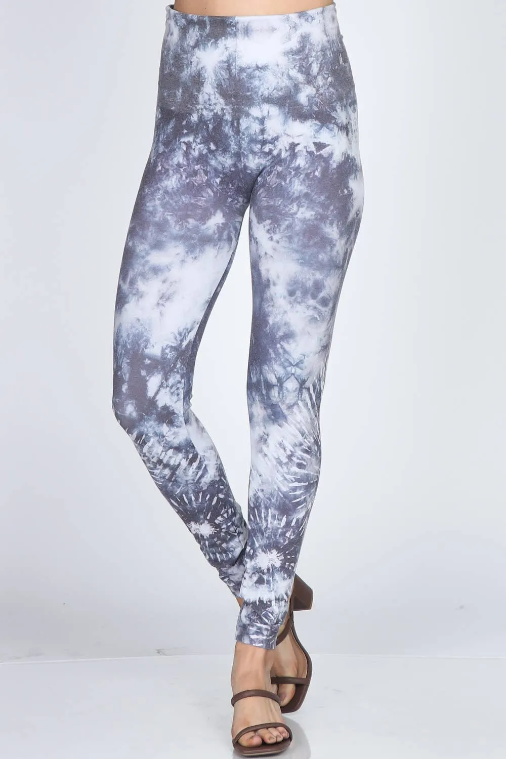 Multi-Layered Tie-Dye Printed Legging