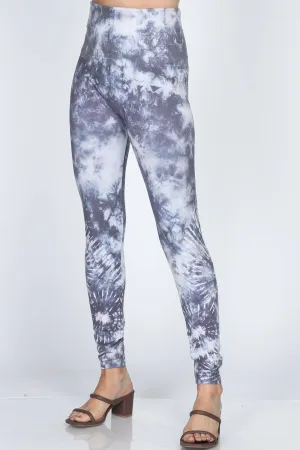 Multi-Layered Tie-Dye Printed Legging