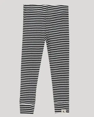 Multicolour Stripe Print Rib Leggings