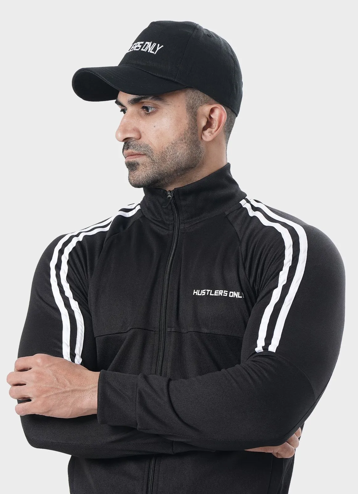 Muscle Fit Tracksuit - Black