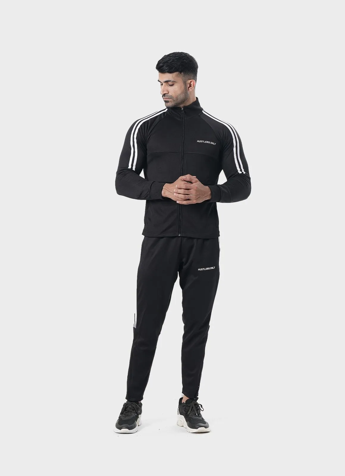 Muscle Fit Tracksuit - Black