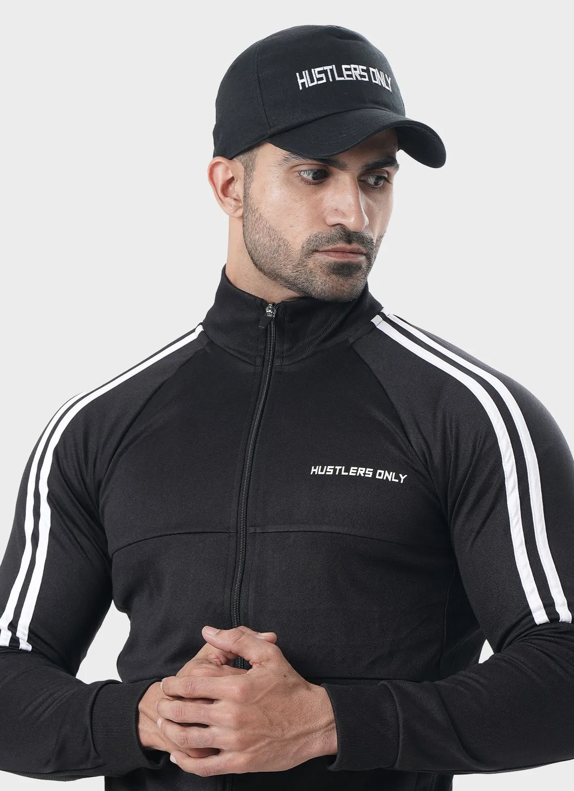 Muscle Fit Tracksuit - Black