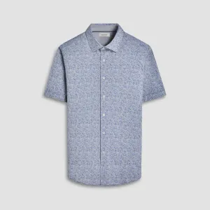 Myron Double-Sided Leaf & Solid OoohCotton Short-Sleeve Shirt