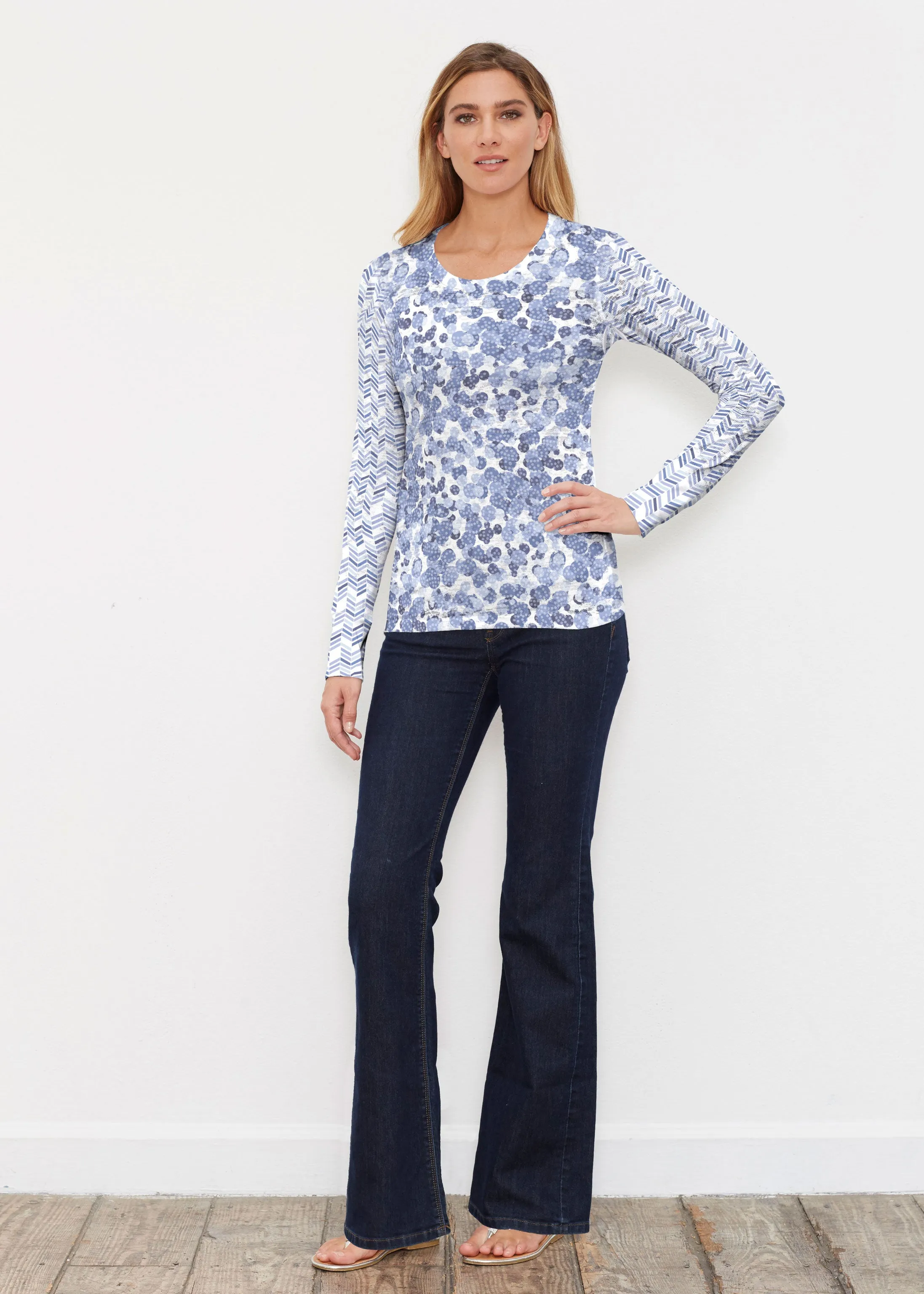 Oh Stamped (7784) ~ Thermal Long Sleeve Crew Shirt