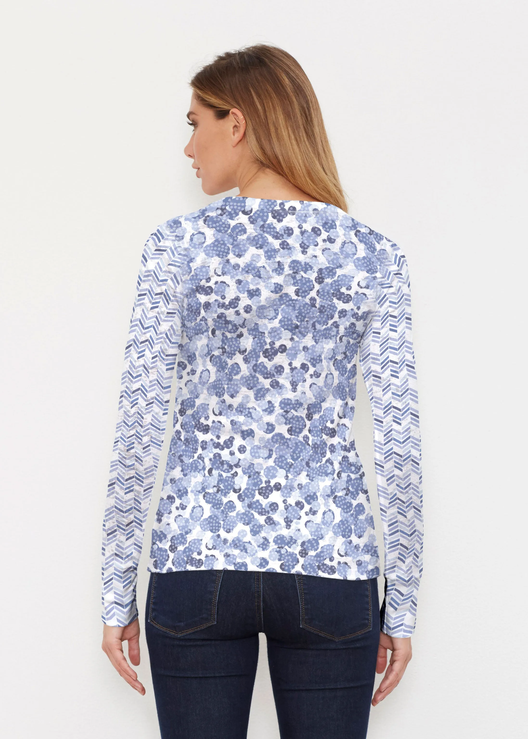 Oh Stamped (7784) ~ Thermal Long Sleeve Crew Shirt