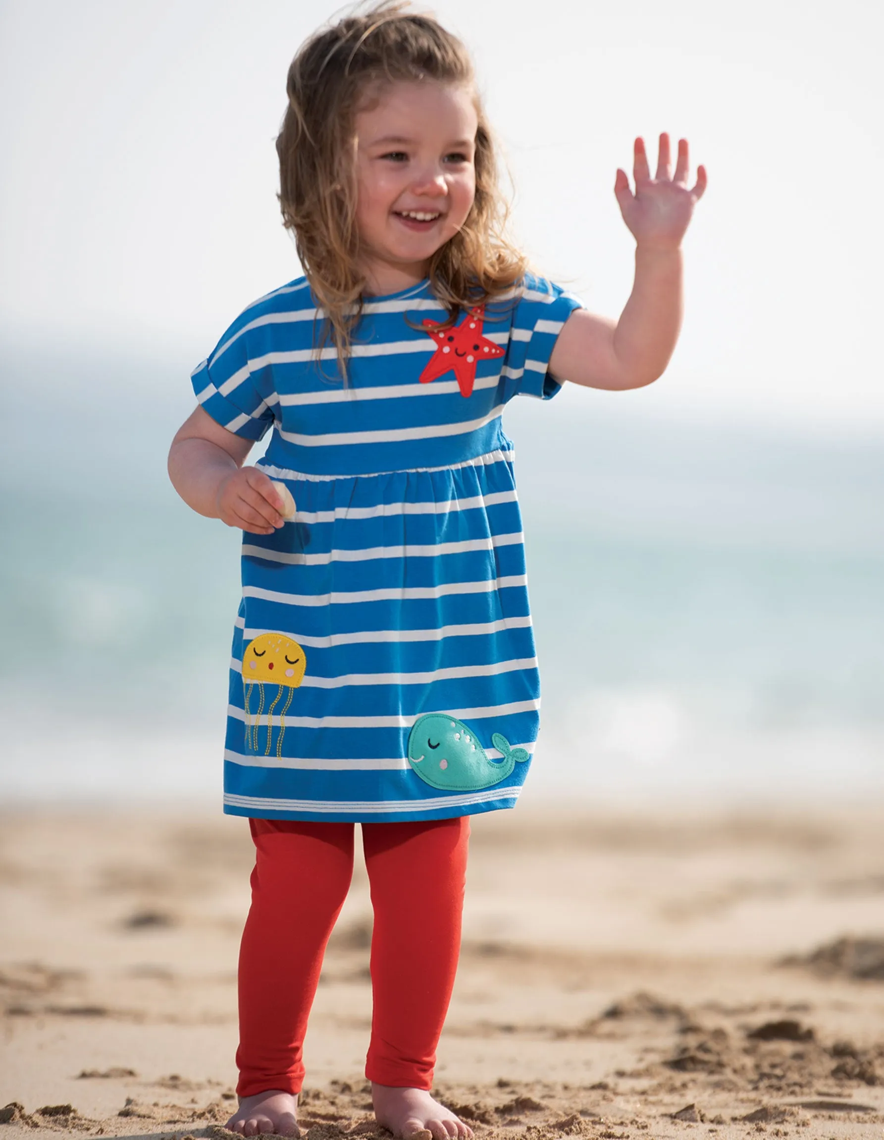 Olive Outfit - Motosu Blue Stripe/Sealife