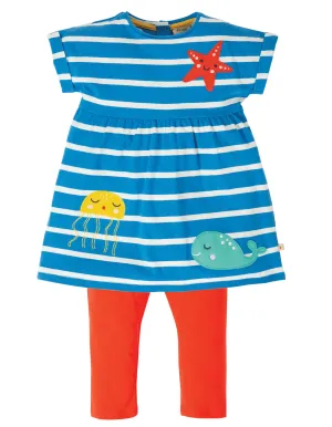 Olive Outfit - Motosu Blue Stripe/Sealife