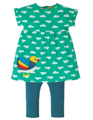Olive Outfit - Pacific Aqua Clouds/Duck