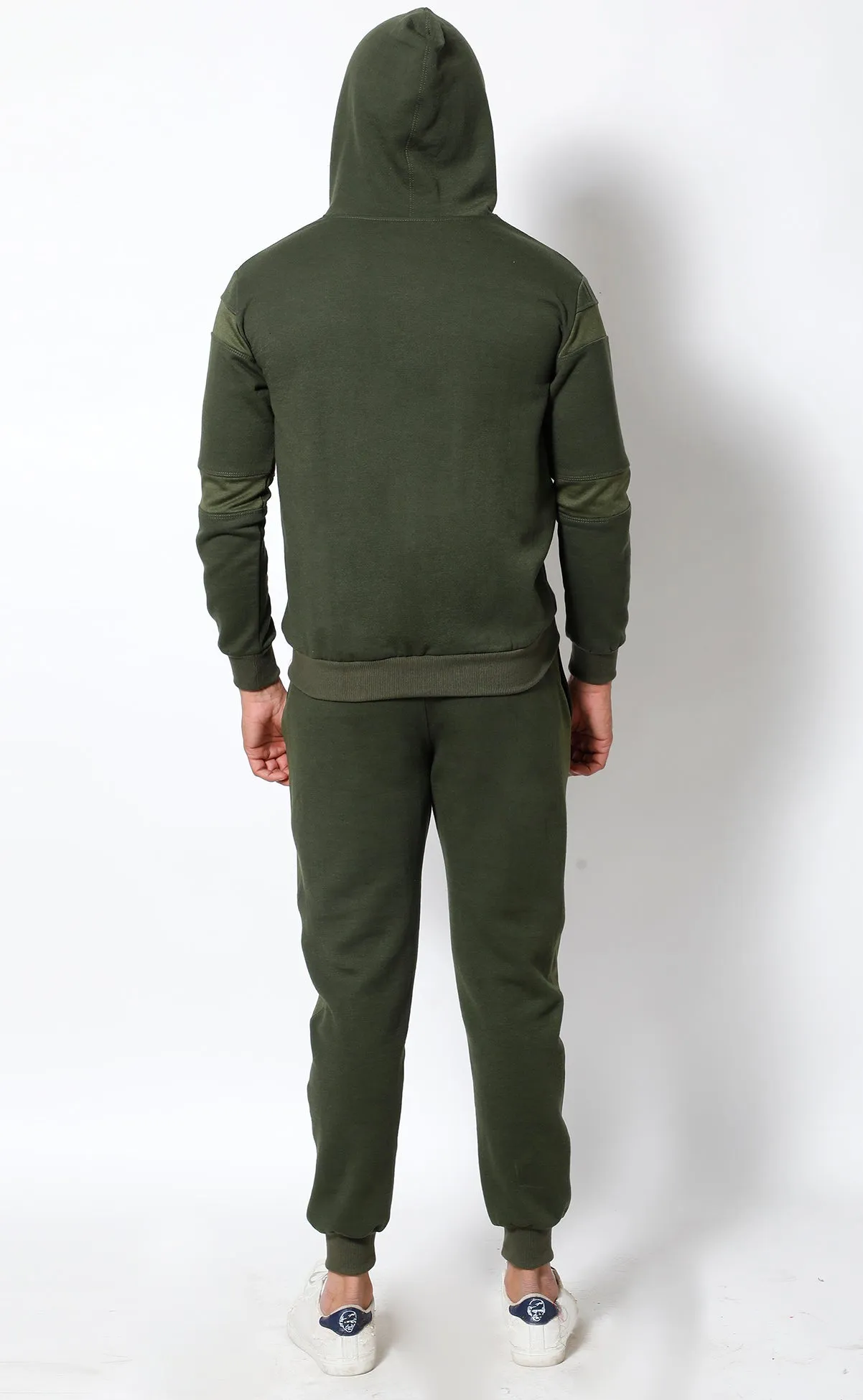 Olive Stripes Thermal Tracksuit