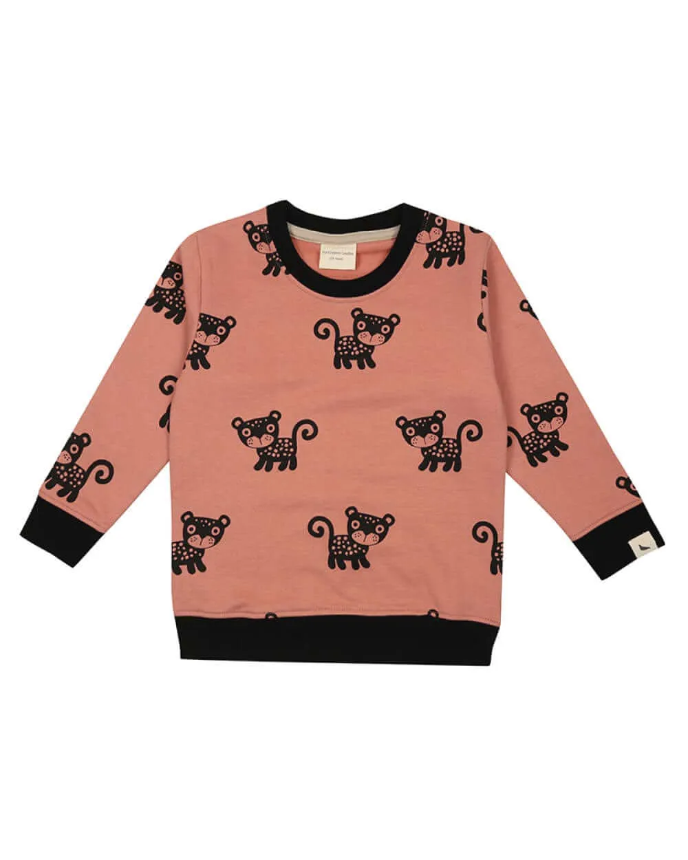 Orange Cub Print Sweatshirt