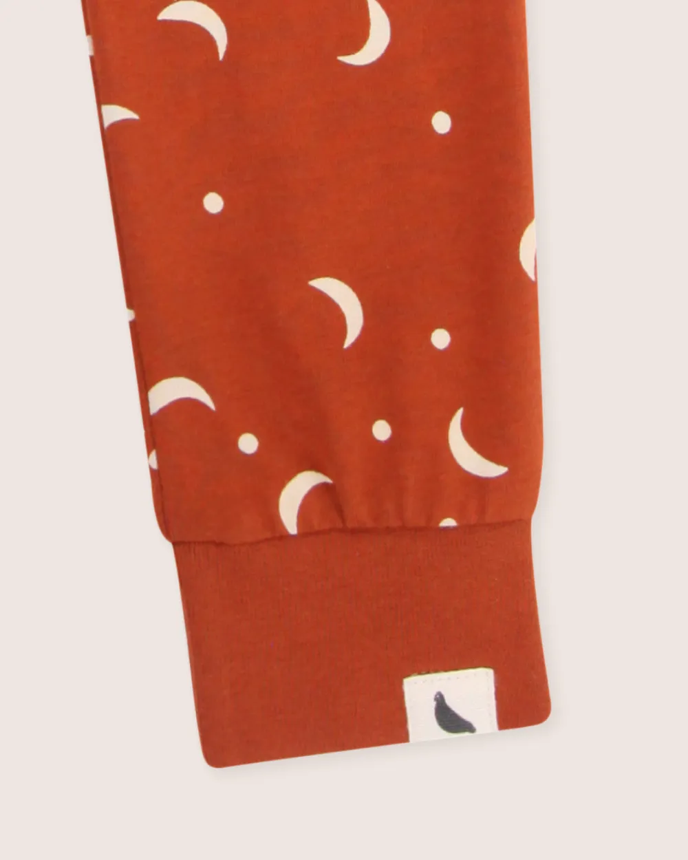 Orange Half Moon Print Leggings