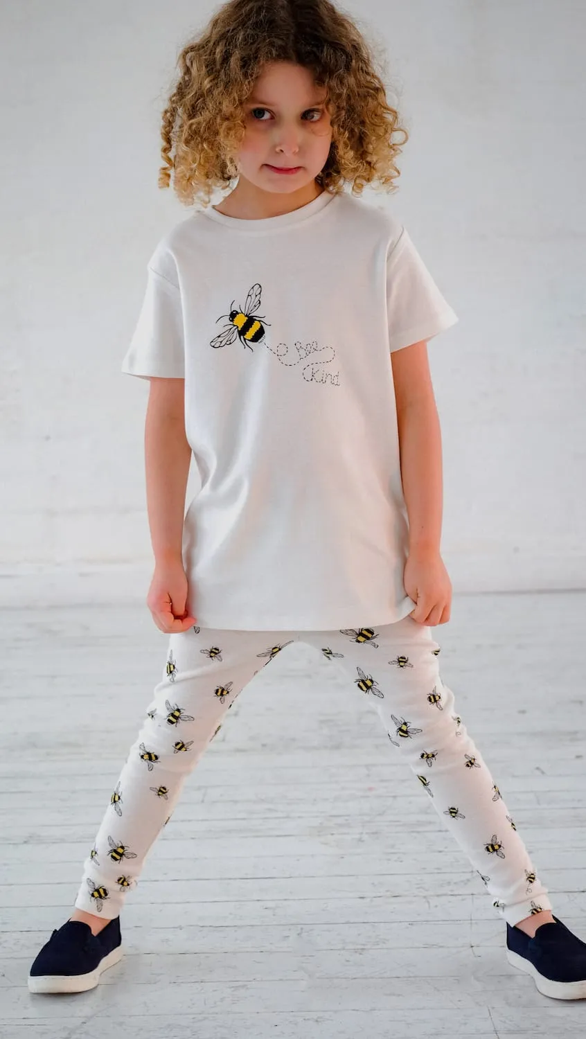 Organic Cotton Leggings Bumble Bee