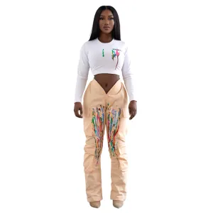 Painted Cropped Top