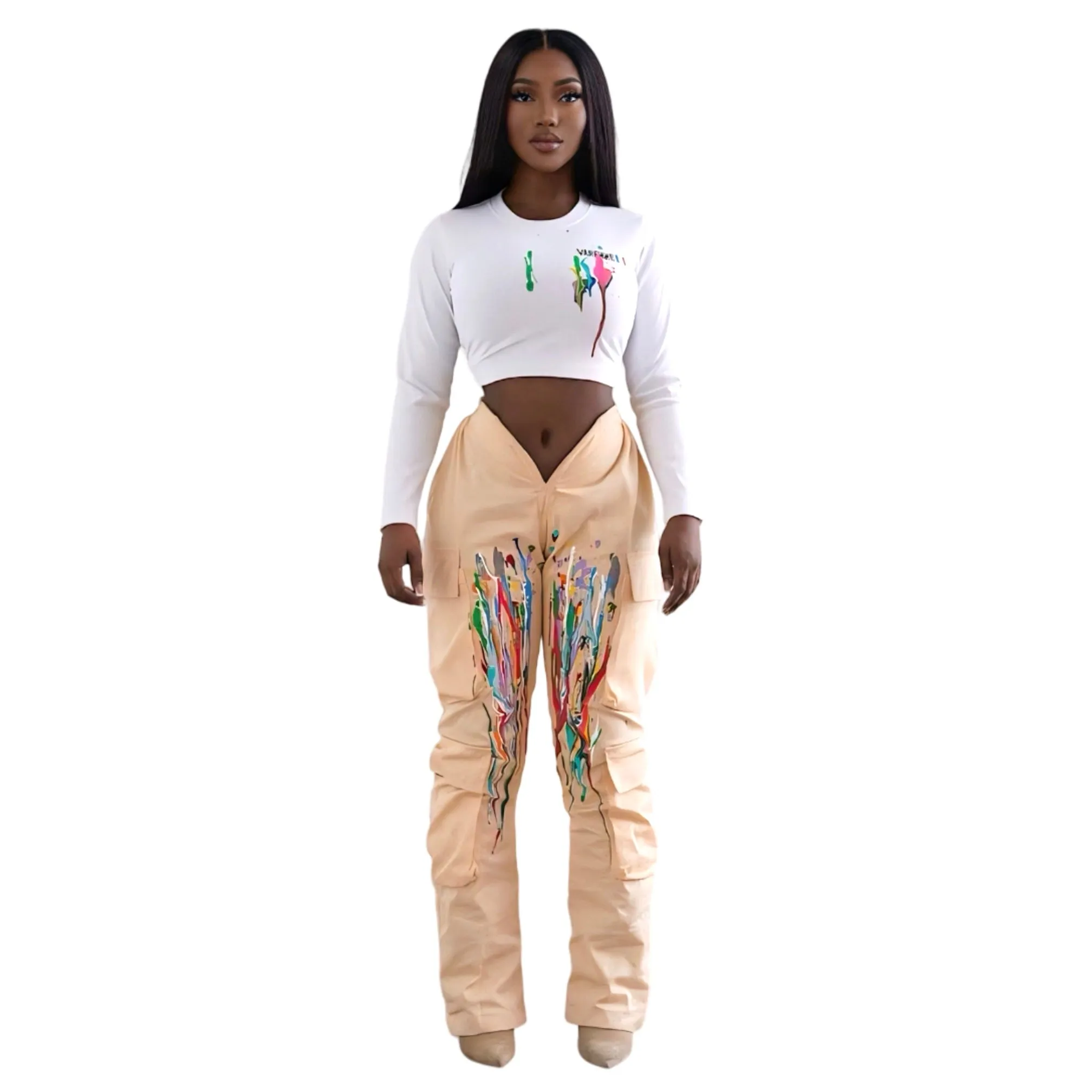 Painted Cropped Top