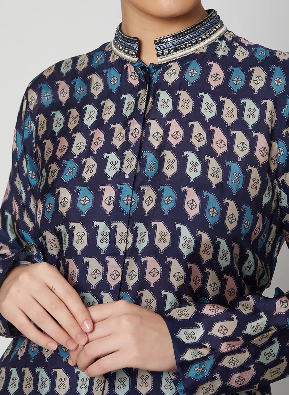 Paisley Printed Tunic With Leggings