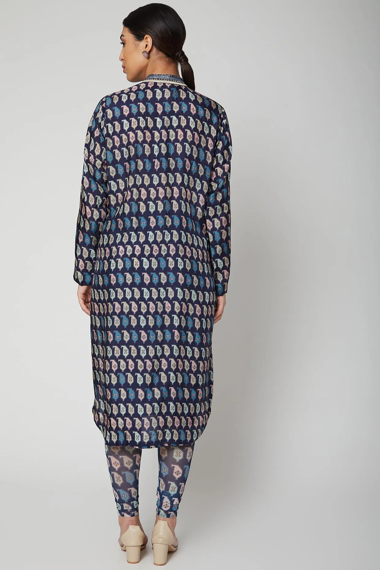 Paisley Printed Tunic With Leggings