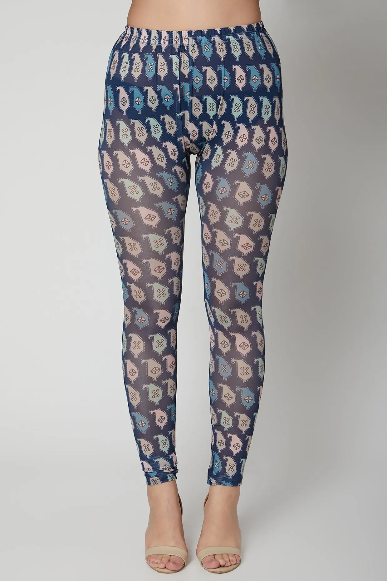 Paisley Printed Tunic With Leggings