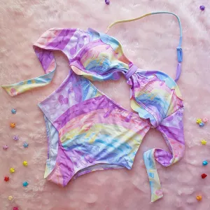 Pastel Rainbow Swimsuit