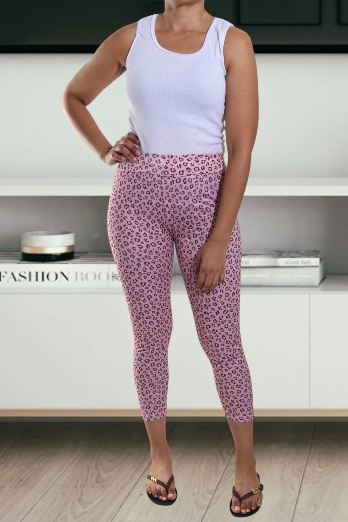 Pink Printed Tights