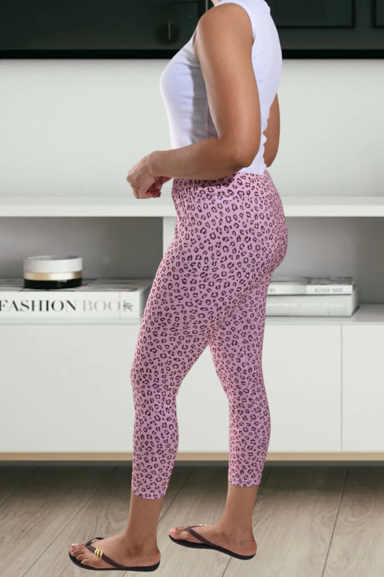 Pink Printed Tights