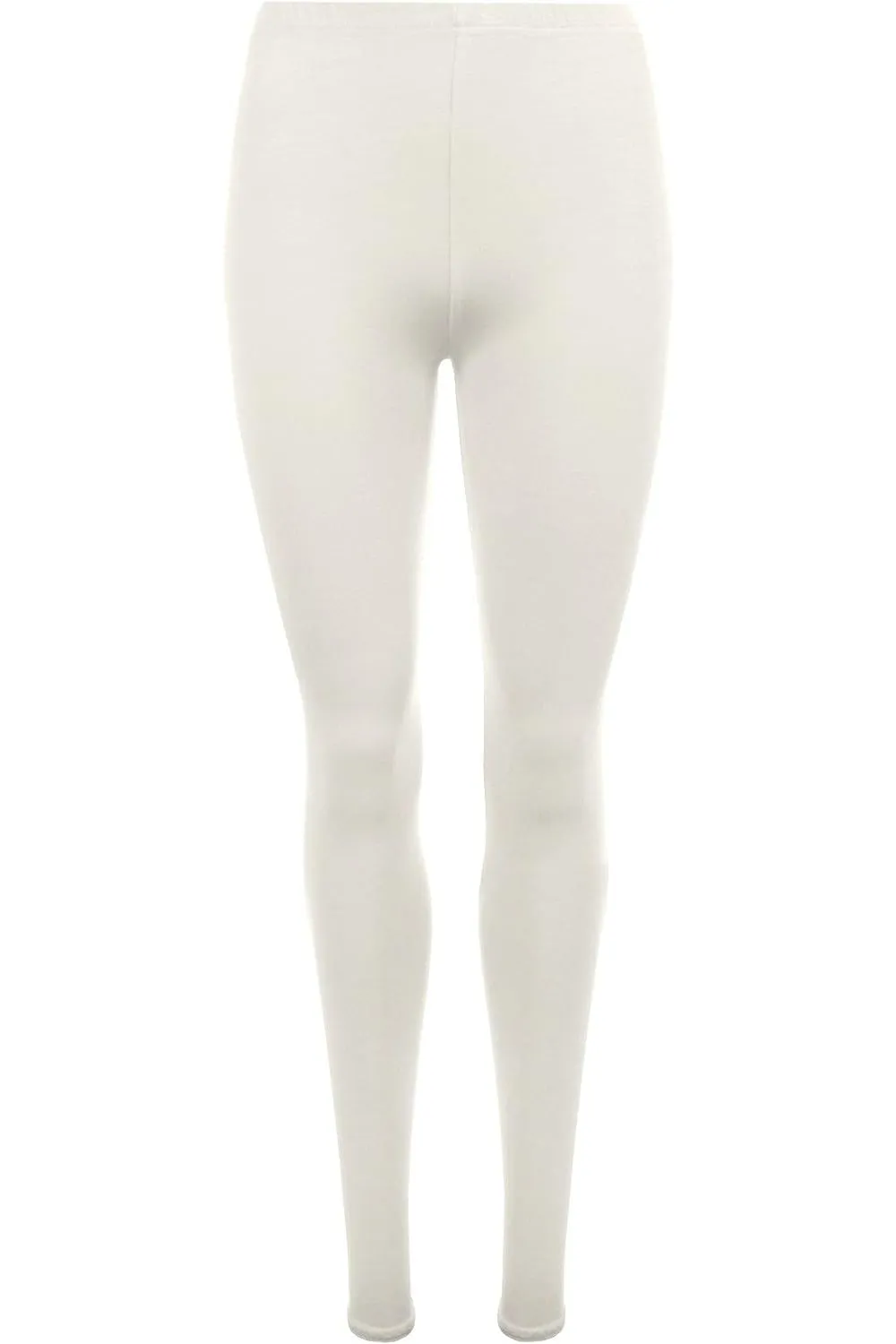 Plus Size Plain Long Leggings
