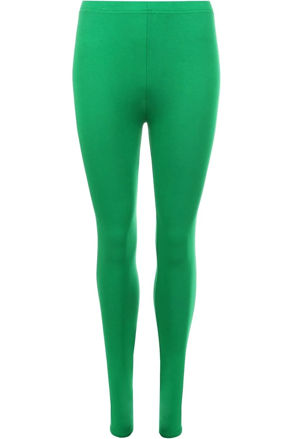 Plus Size Plain Long Leggings