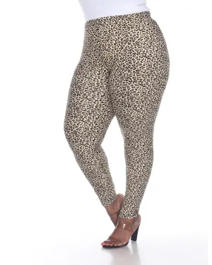 Printed Animal Leggings | Brown Cheetah