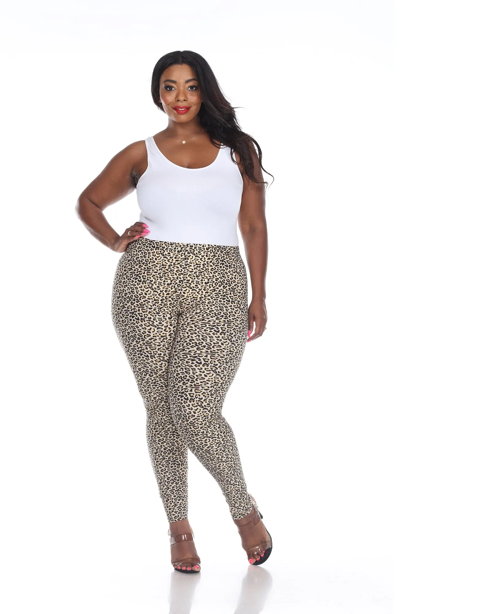 Printed Animal Leggings | Brown Cheetah