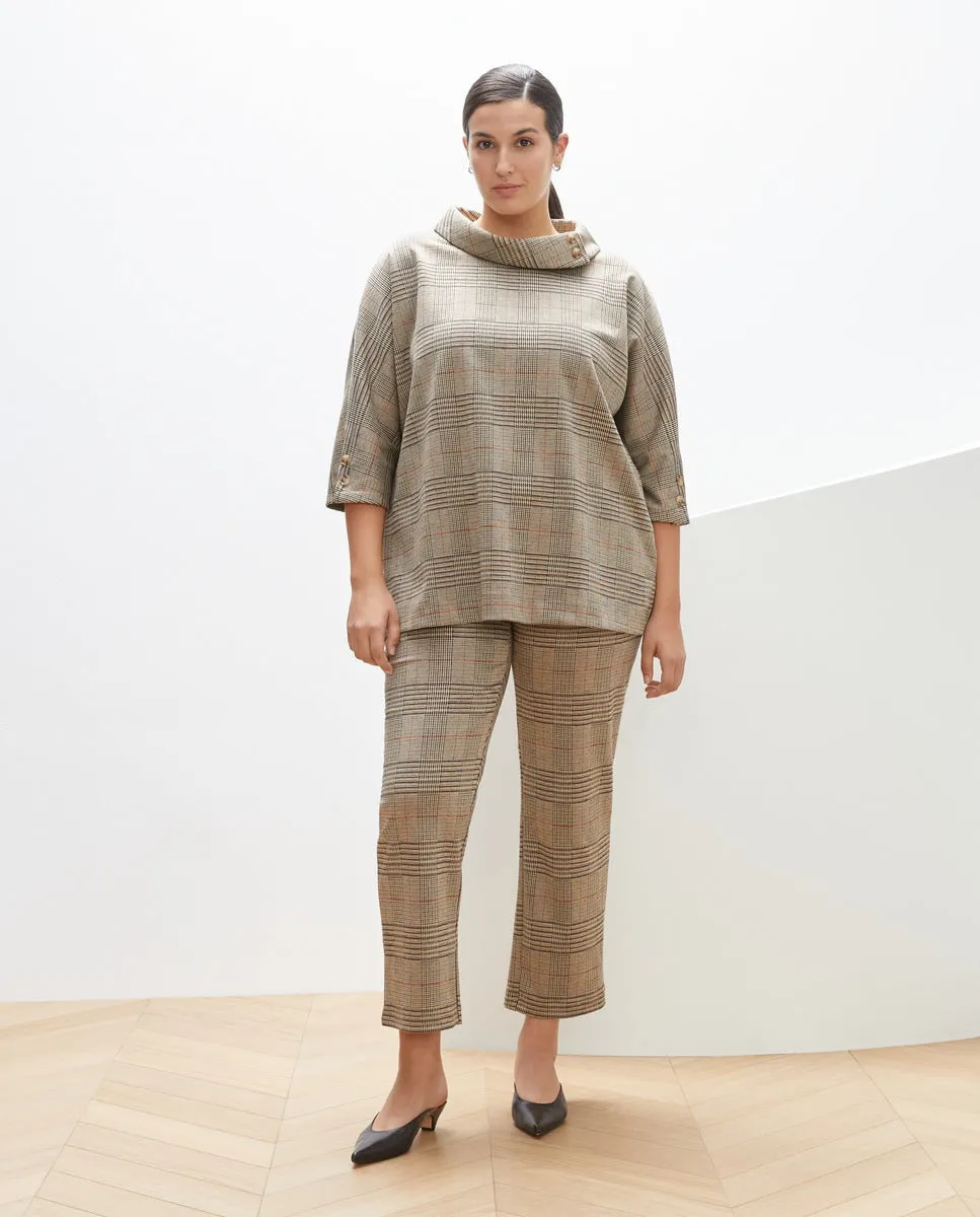 Printed Leggings - Brown