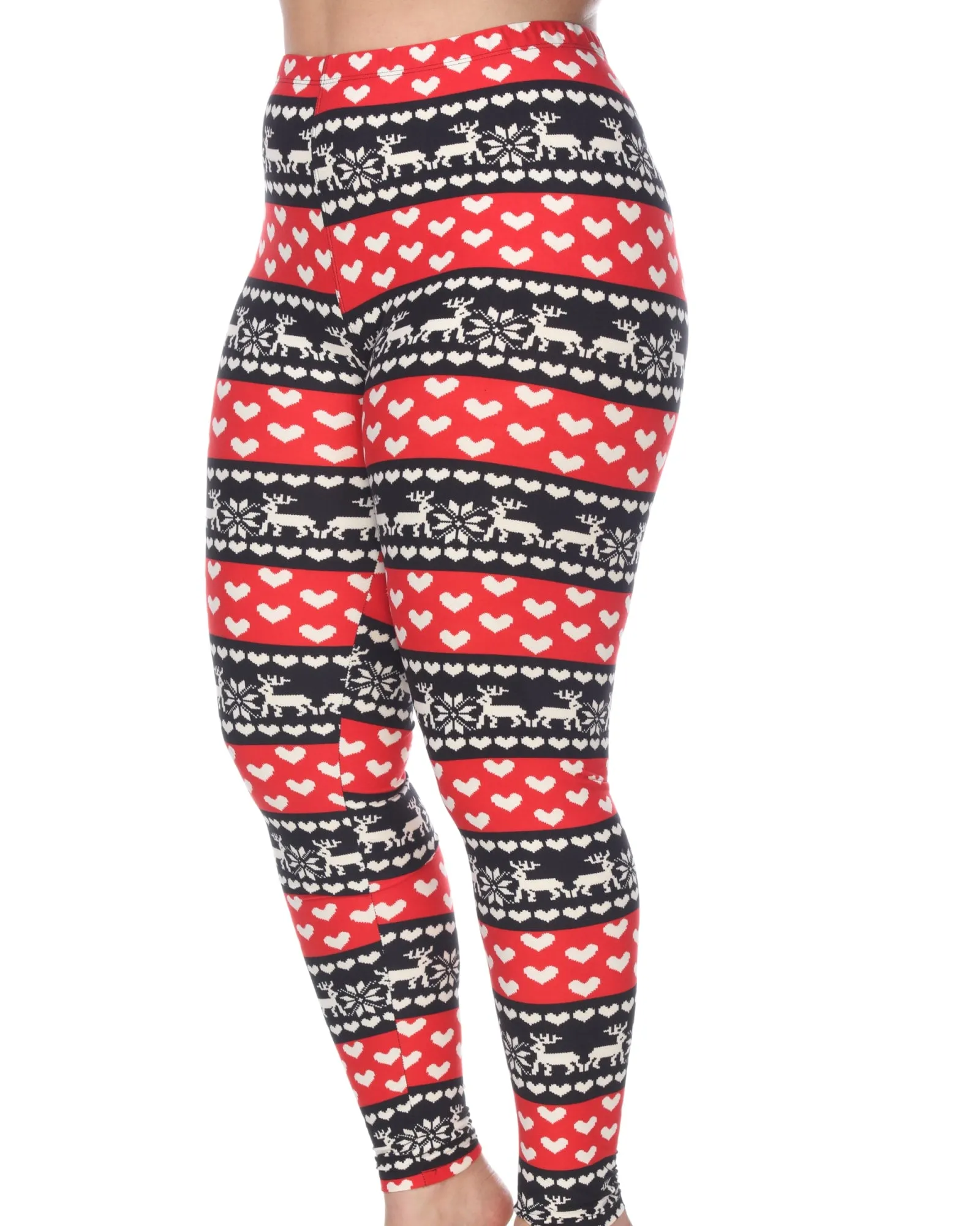 Printed Leggings | Red White