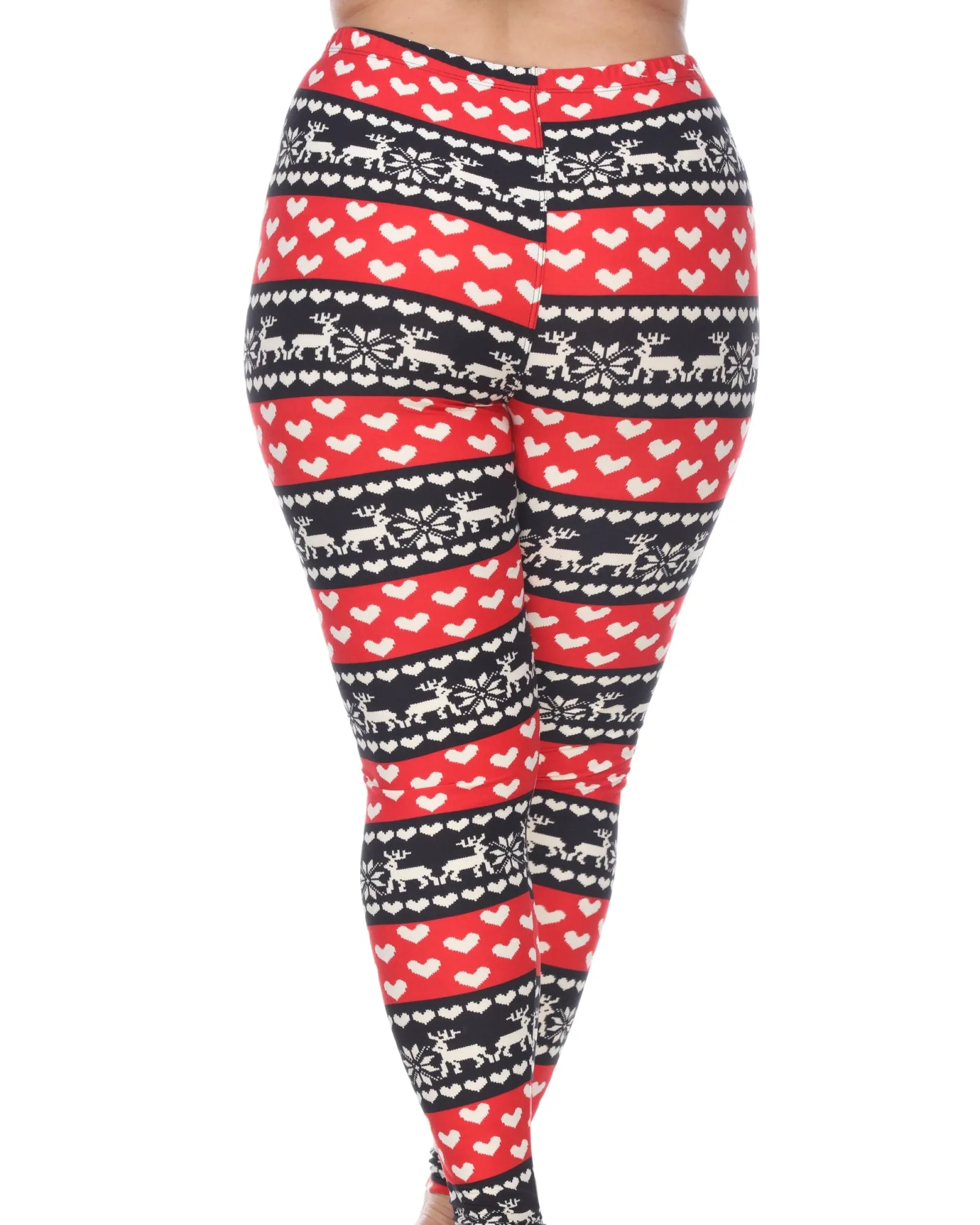 Printed Leggings | Red White