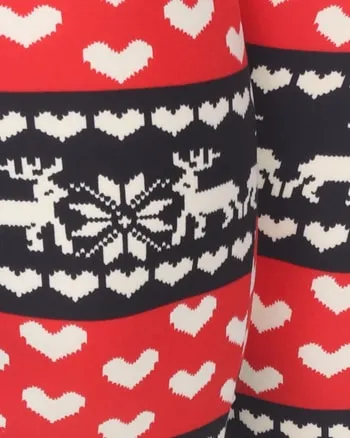 Printed Leggings | Red White