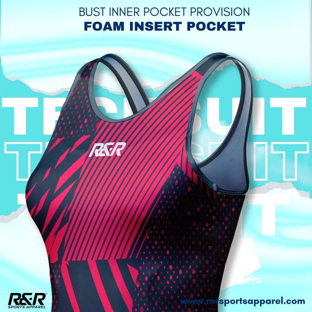 PrismFlow Women's Open Back Kneeskin Tech Suit Swimsuit