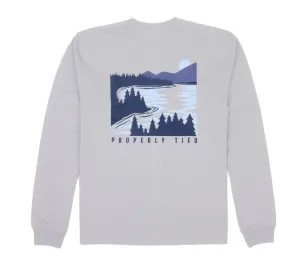 Properly Tied Men's Lakeside Long Sleeve - Ice Grey