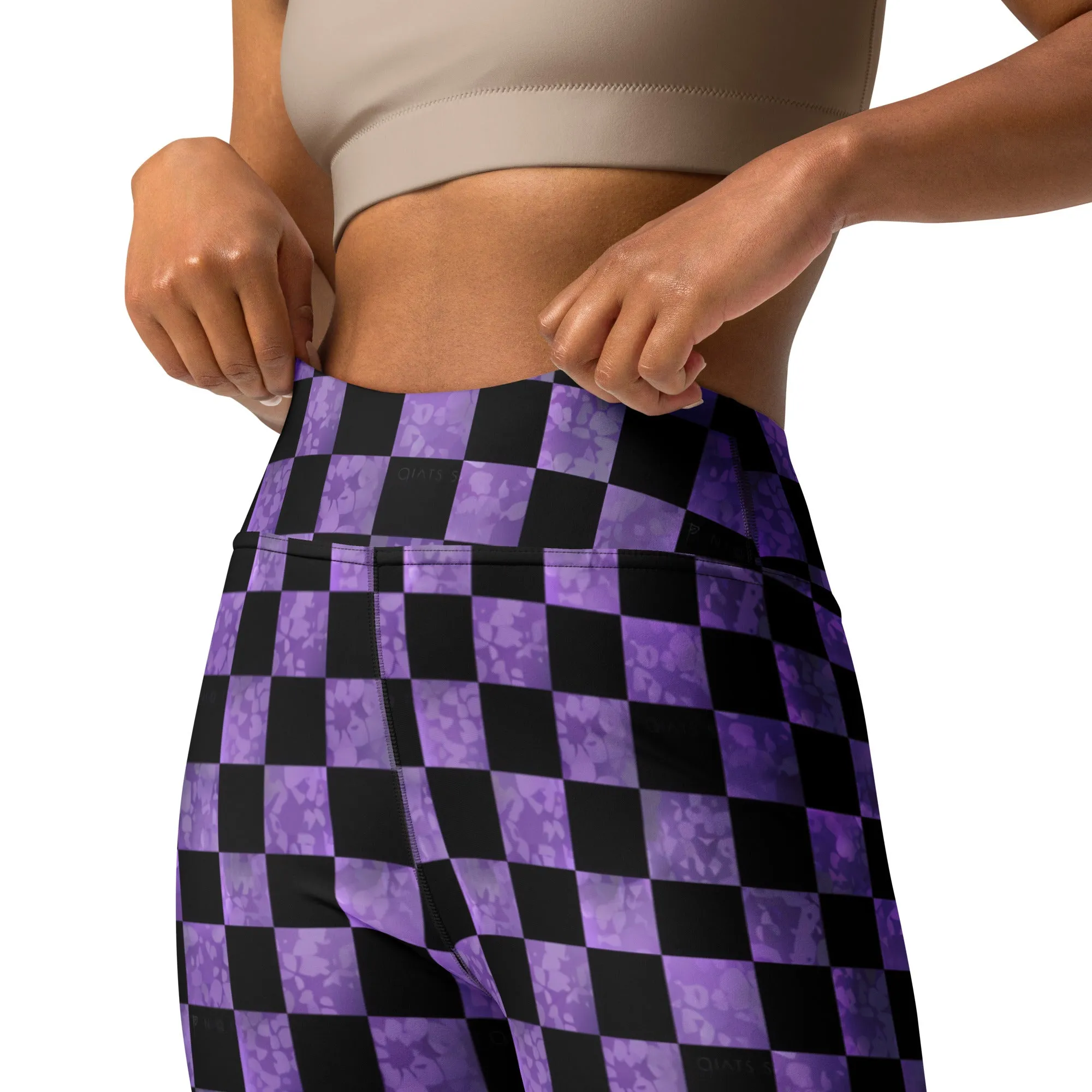 Purple & Black Checkered