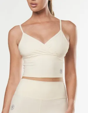 Racquet Club V Tank - Cream