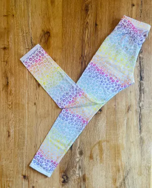 Rainbow Leopard Leggings - Age 9