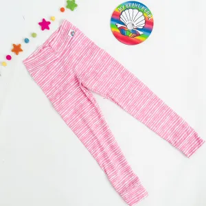 Ready To Ship Pink Stripe Leggings