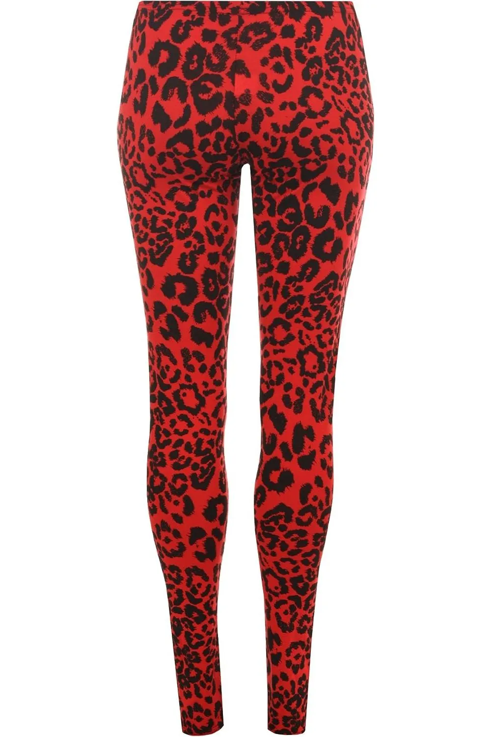 Red Leopard Print Leggings