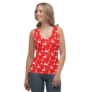 Red Reindeer Tank Top