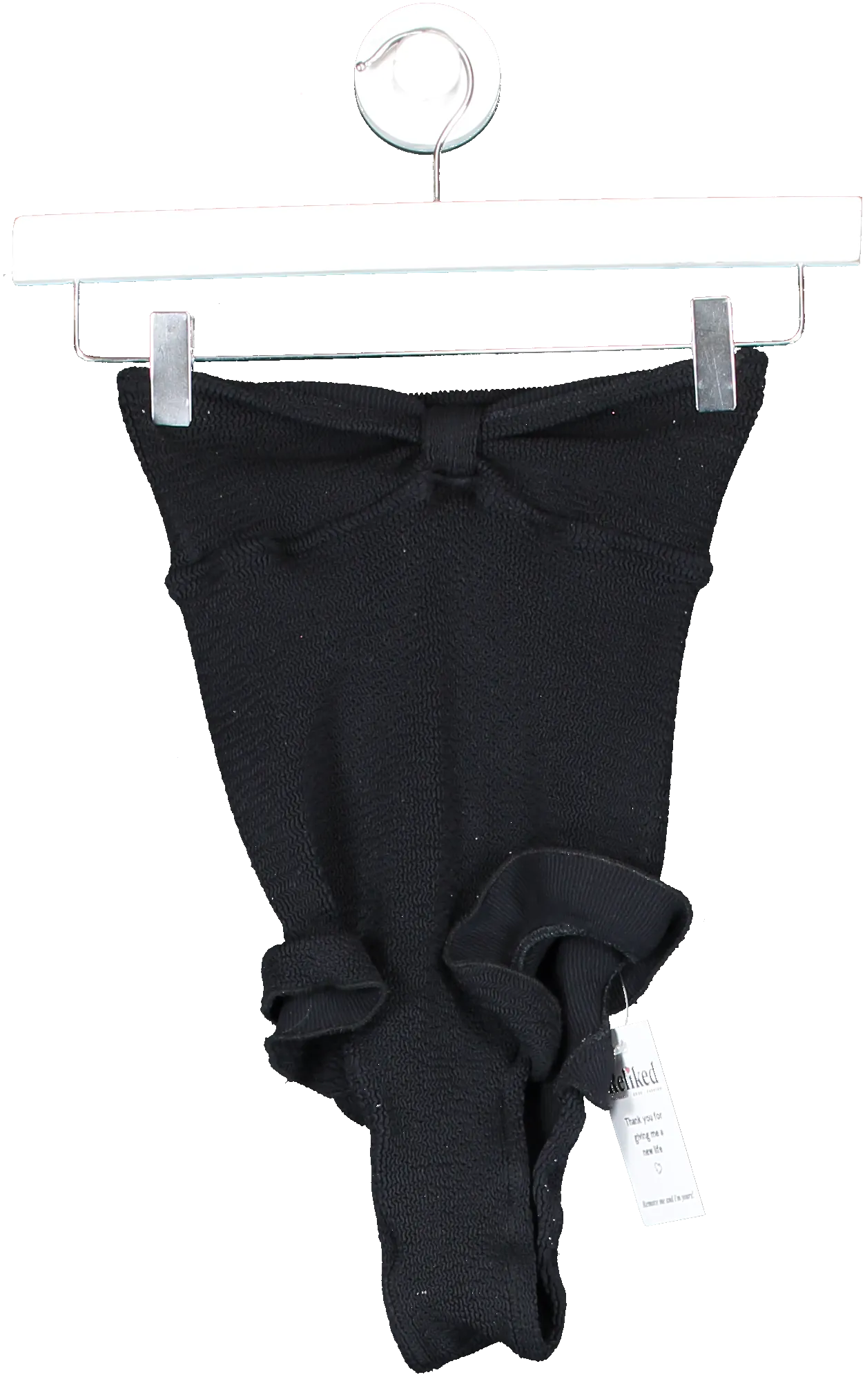 Reina Olga Black Strapless Scruch One Piece UK XS