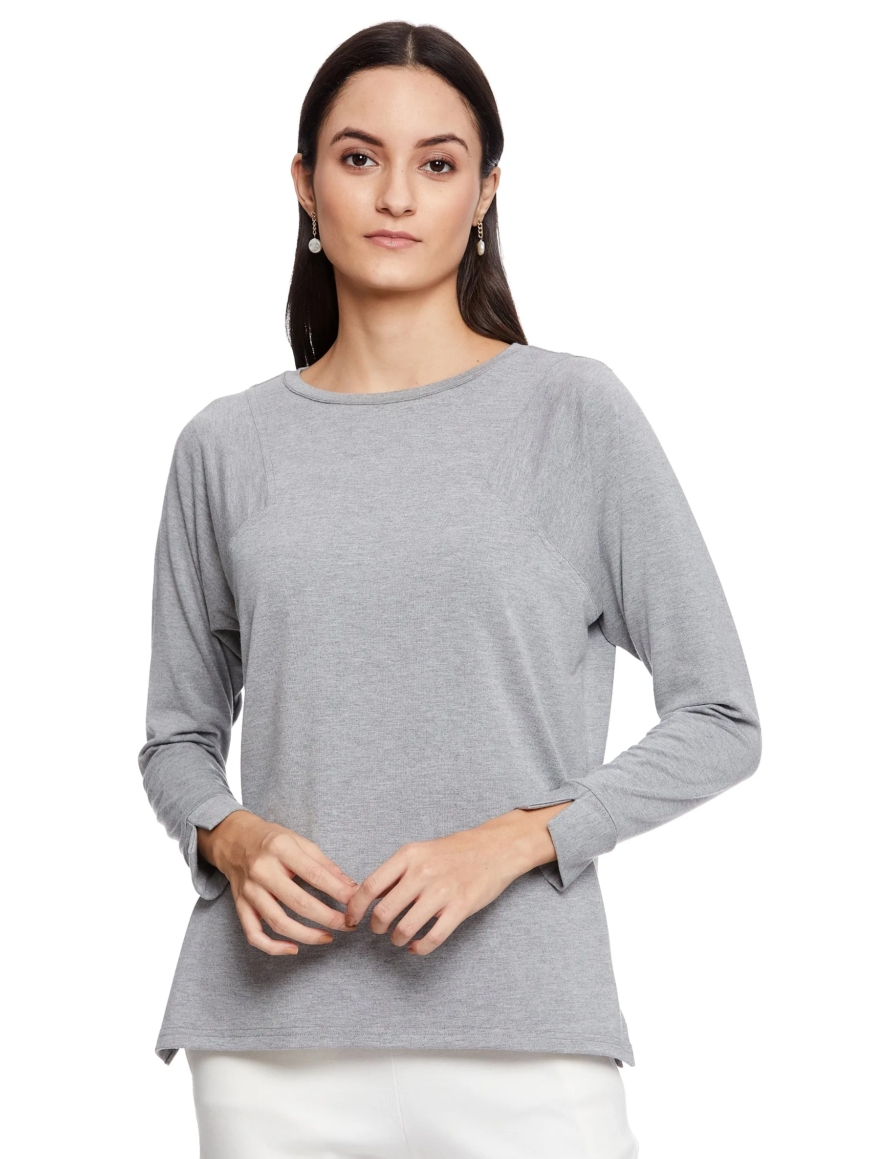 Restore Long Sleeve Crew (Heather Grey)